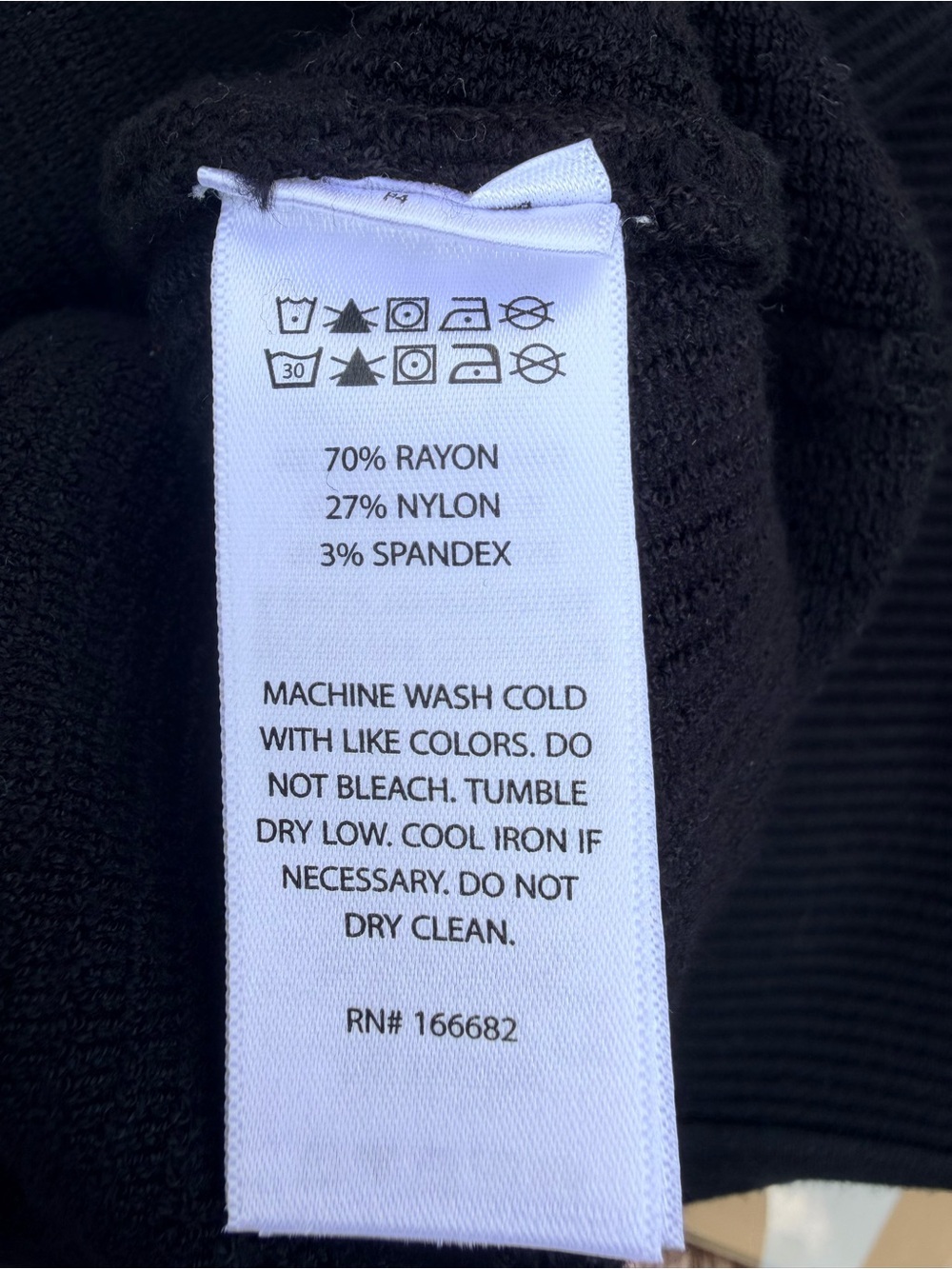 House of Harlow 1960 Black Ribbed Tank Top - Picture 6 of 6